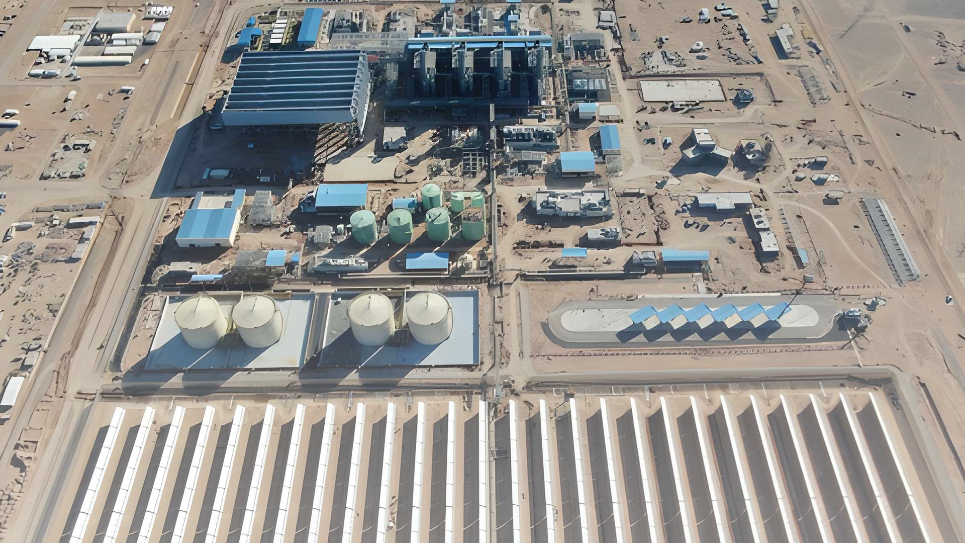 Wa’ad Al-Shamaal Industrial City in northern Saudi Arabia, a major phosphate and fertilizer production hub supporting the Kingdom’s min